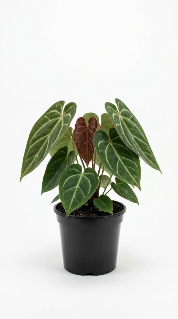 Anthurium 'Tim Anderson Mermorium' Red Crystal 6"