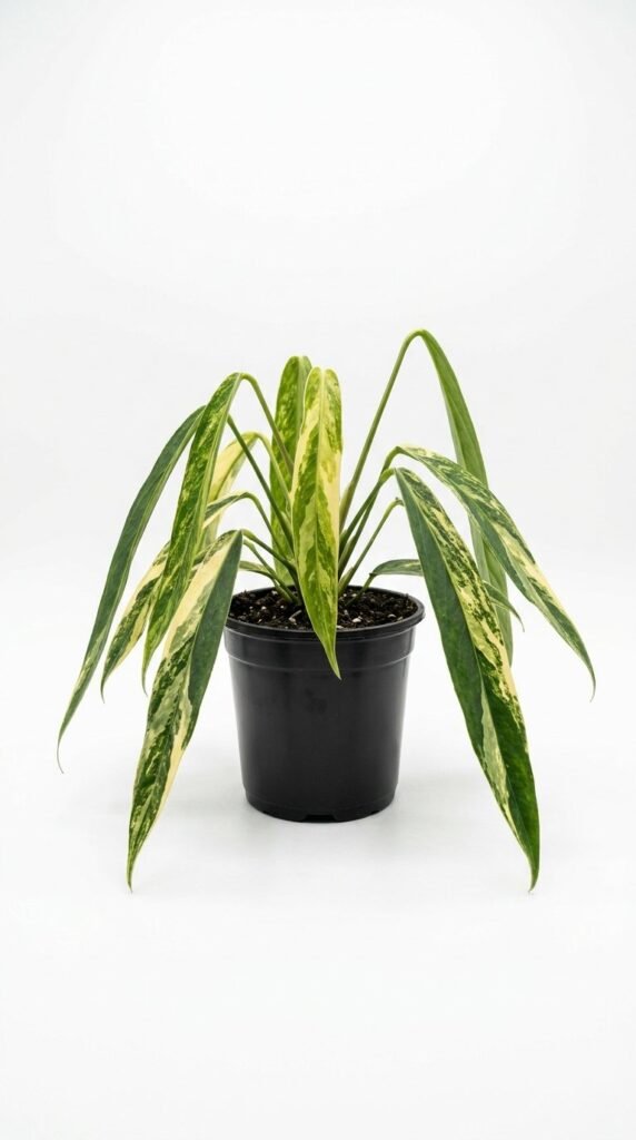 Anthurium vittarifolium Variegated High Color - 4"