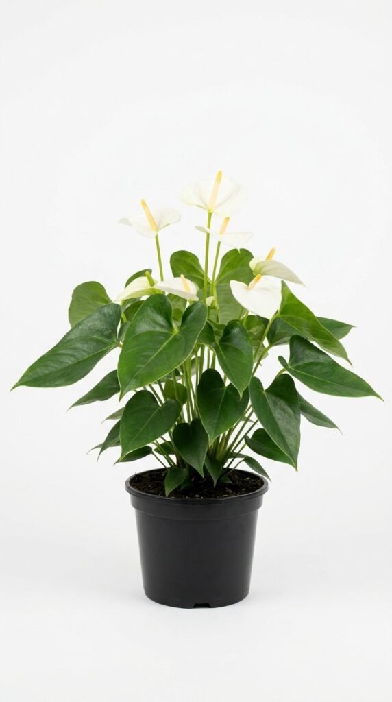 Anthurium White Heart - 6”