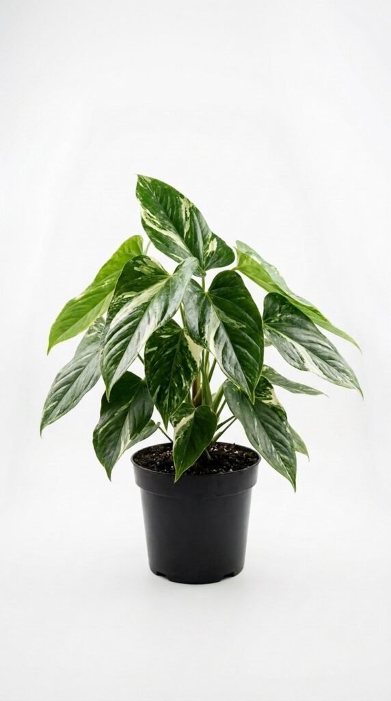 Anthurium White Tiger - 6"