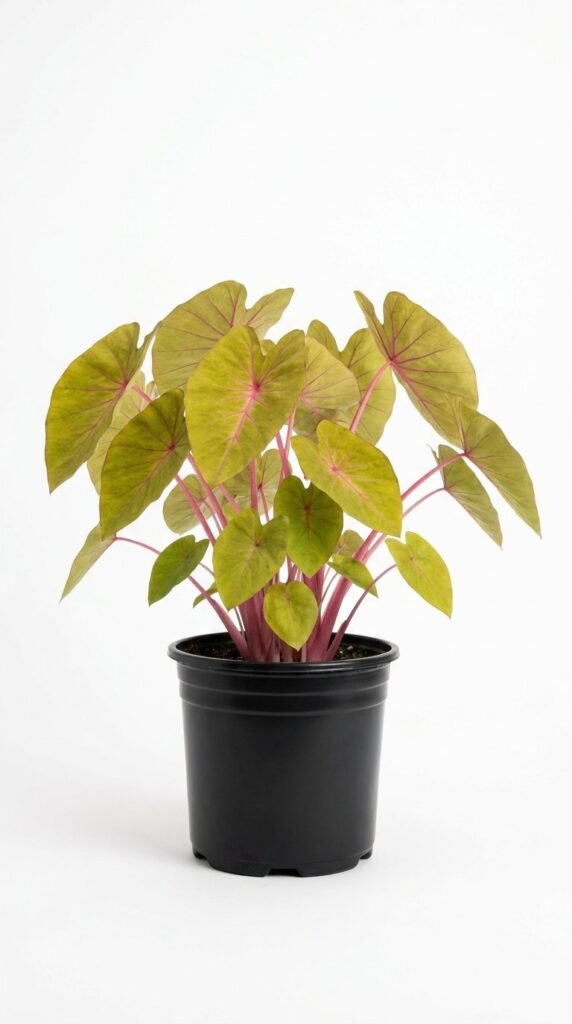 Colocasia esculenta Pink Sapphire aurea - 6”