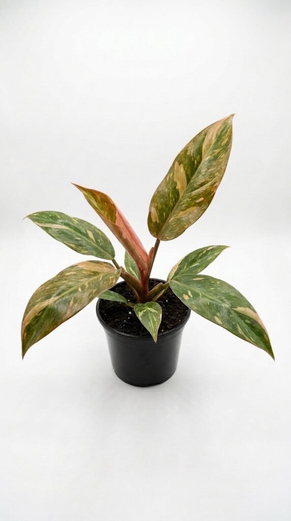Philodendron Caramel Marble Pink Variegated - 4"