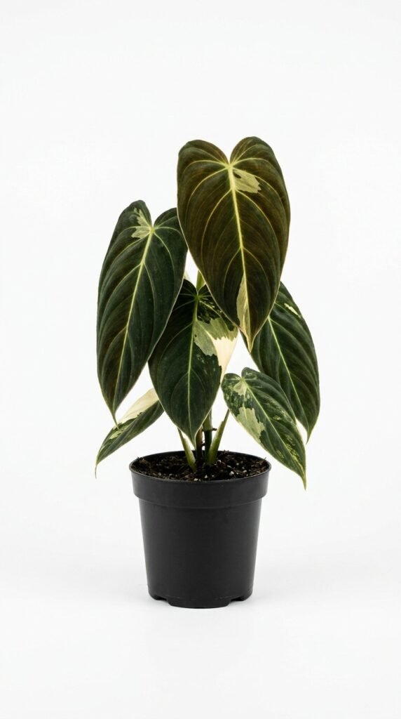 Philodendron melanochrysum variegated - 4”